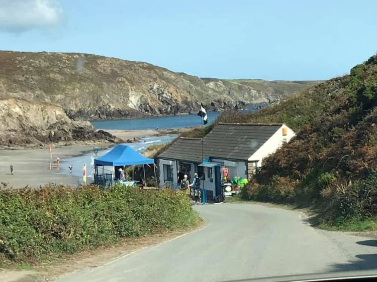 Kennack Sands beach in West Cornwall